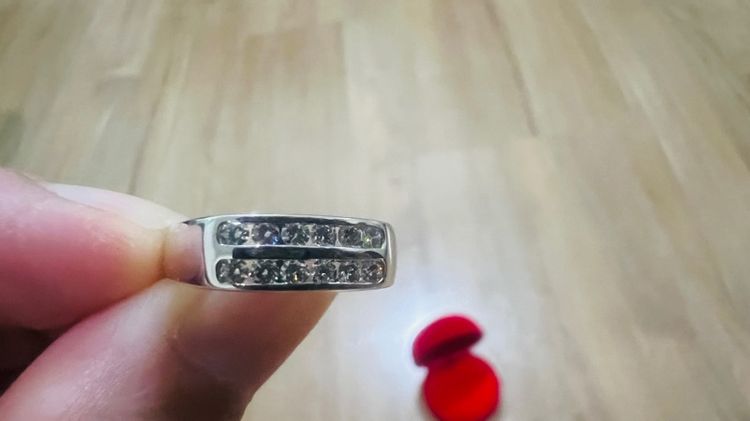 แหวนเพชร2แถว พร้อมใบรับประกัน รูปที่ 9