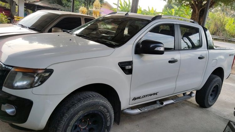 Ford Ranger 2014 2.2 Hi-Rider Wildtrak Pickup ดีเซล ไม่ติดแก๊ส เกียร์อัตโนมัติ ขาว รูปที่ 4