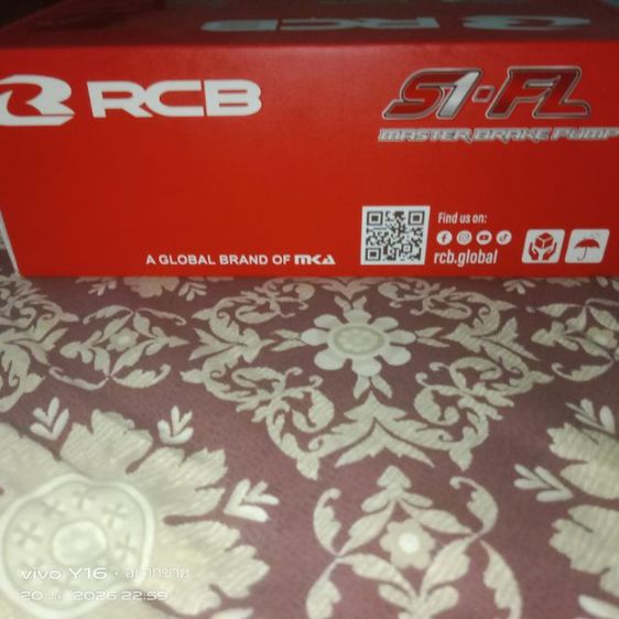 ระบบเบรค มอเตอร์ไซค์ ปั้มเบรคบนแบรนRCB รุ่นS1-FL ขนาดลูกสูบ17mm(ข้างขวา) ของแท้ อุปกรณ์ครบพร้อมติดตั้ง ของใหม่ไม่เคยใช้งาน

