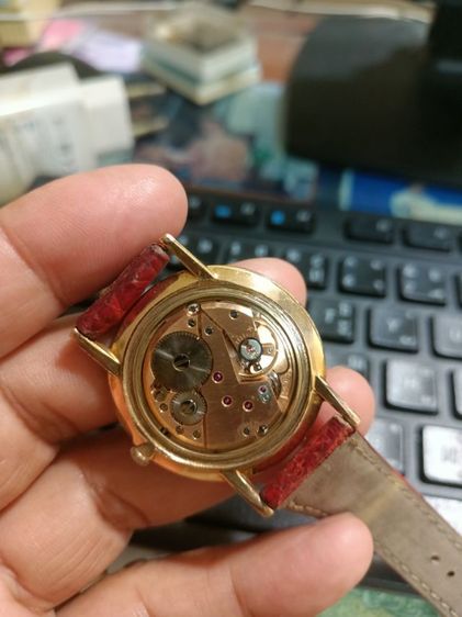 Vintage Stowa Classic Slim gold Mens Watch Swiss made 1965-70's gold 10 micron ระบบไขลาน 2 เข็มครึ่ง ชนาด 34-35มม.คลาสสิคบางเฉียบ เครื่องทอง รูปที่ 9