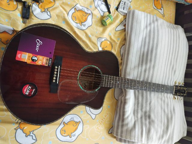 กีต้าร์โปร่ง All solid mahogany most m-303 รูปที่ 4