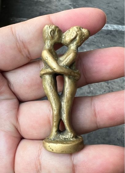 อิ้นคู่เก่า เนื้อทองดอกบวบ มีจารอักขระ รูปที่ 3