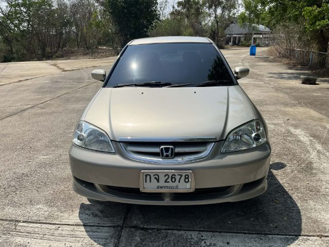 Honda Civic 2003 1.7 VTi Sedan เบนซิน LPG เกียร์อัตโนมัติ บรอนซ์ทอง รูปที่ 4