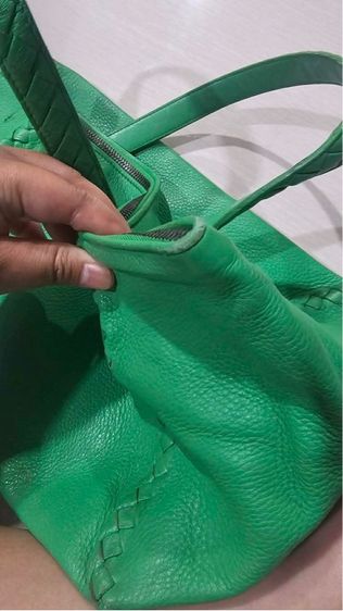 Bottega Veneta Green Cervo Deerskin Handbag รูปที่ 7