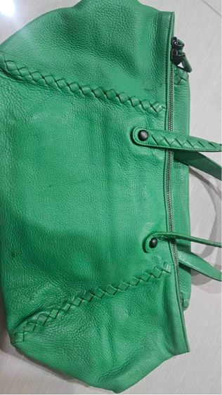 Bottega Veneta Green Cervo Deerskin Handbag รูปที่ 10