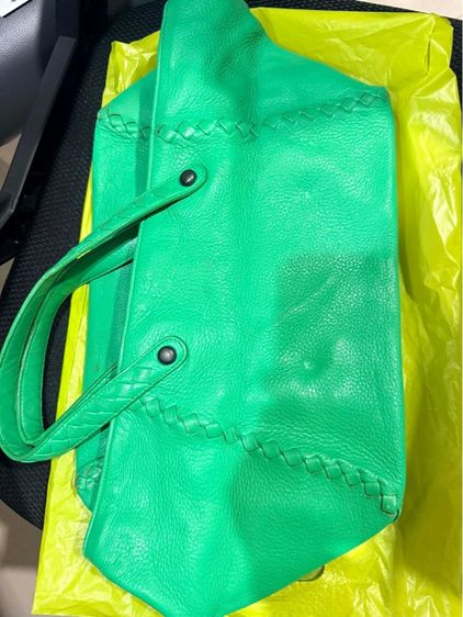 Bottega Veneta Green Cervo Deerskin Handbag รูปที่ 6