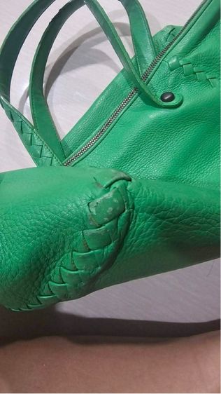 Bottega Veneta Green Cervo Deerskin Handbag รูปที่ 4