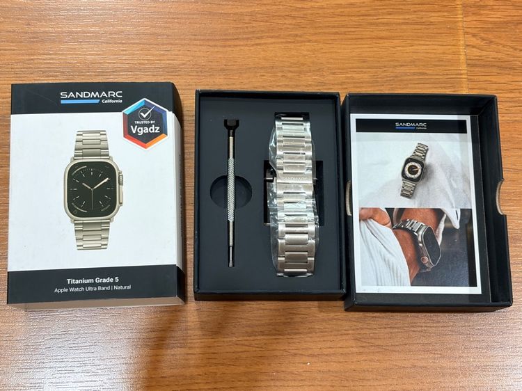Apple Watch Ultra สายนาฬิกา Sandmarc Titanium Grade 5  รูปที่ 4