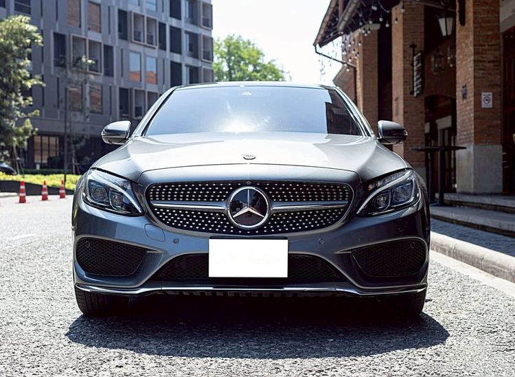 Mercedes-Benz C-Class 2018 C350 Sedan เบนซิน ไม่ติดแก๊ส เกียร์อัตโนมัติ เทา