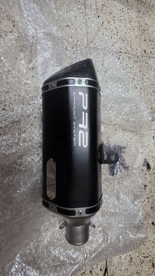 ปลายท่อ pr2 สีดำพาวเดอร์โค้ท ยาว 30 cm คอ 2 นิ้วปลาย 2 นิ้วมีอุปกรณ์ จุกลดเสียงและสปิงยึดคอท่อ สามารถนำไปขึ้นคอท่อได้ ซื้อมาไม่ได้ใช้งาน รูปที่ 3