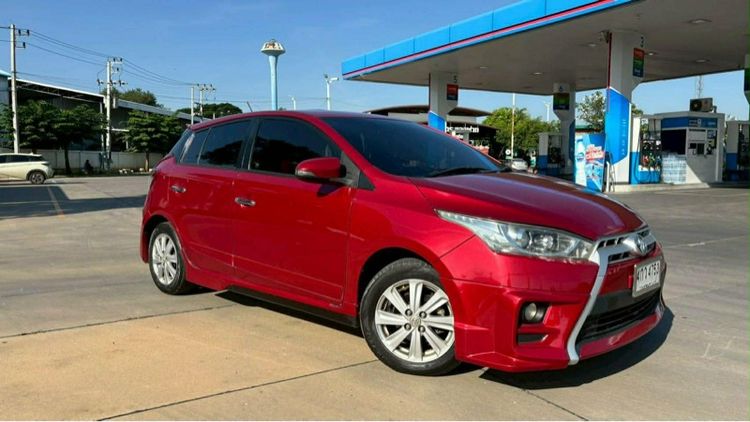 Toyota Yaris 2015 1.2 G Sedan เบนซิน ไม่ติดแก๊ส เกียร์อัตโนมัติ แดง รูปที่ 4