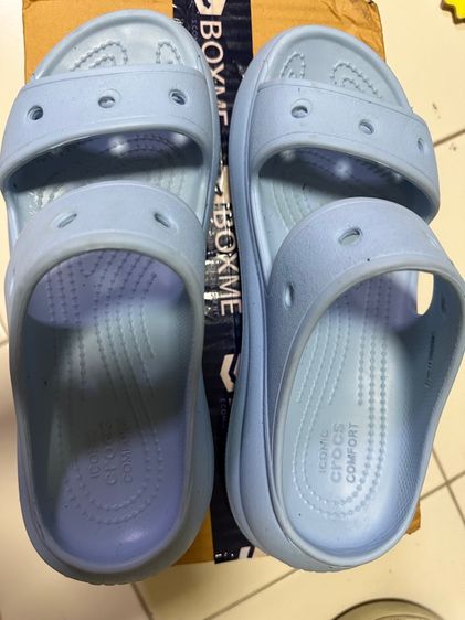 CROCS รองเท้าแตะผู้ใหญ่ CRUSH SANDALS รุ่น 2076704NS - BLUE CALCITE รูปที่ 4