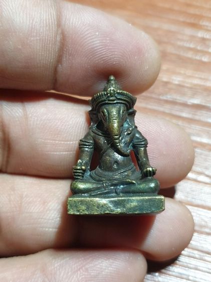 พระพิฆเนศลอยองค์ รุ่นแรก หลวงพ่อยิด ปี35 วัดหนองจอก กุยบุรี ประจวบคีรีขันธ์ เนื้อสำริด มีโค๊ด สวยไม่ผ่านการใช้ รูปที่ 6