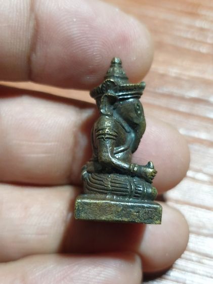 พระพิฆเนศลอยองค์ รุ่นแรก หลวงพ่อยิด ปี35 วัดหนองจอก กุยบุรี ประจวบคีรีขันธ์ เนื้อสำริด มีโค๊ด สวยไม่ผ่านการใช้ รูปที่ 5