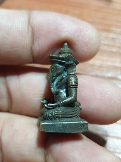 พระพิฆเนศลอยองค์ รุ่นแรก หลวงพ่อยิด ปี35 วัดหนองจอก กุยบุรี ประจวบคีรีขันธ์ เนื้อสำริด มีโค๊ด สวยไม่ผ่านการใช้ รูปที่ 4