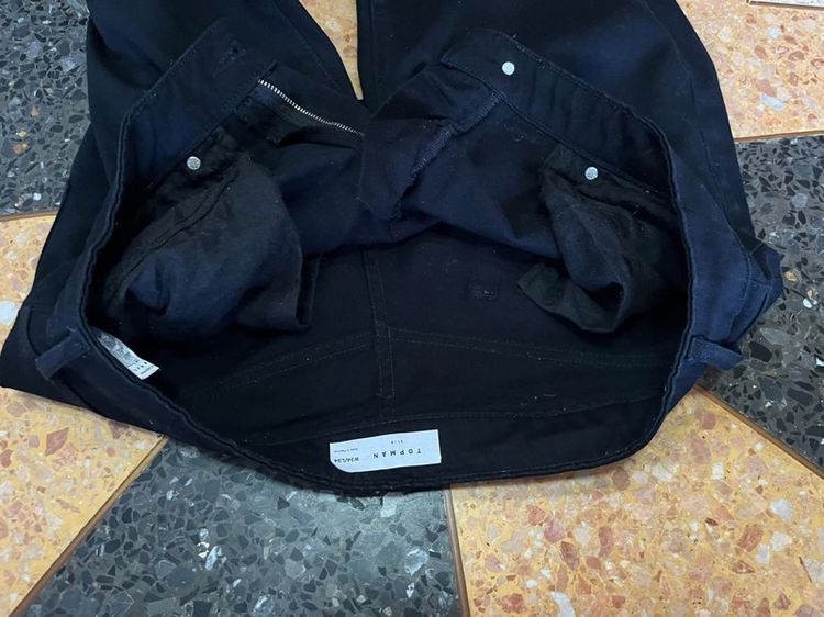 🔻TOPMAN👖 -Super black เอว34-35 รูปที่ 5