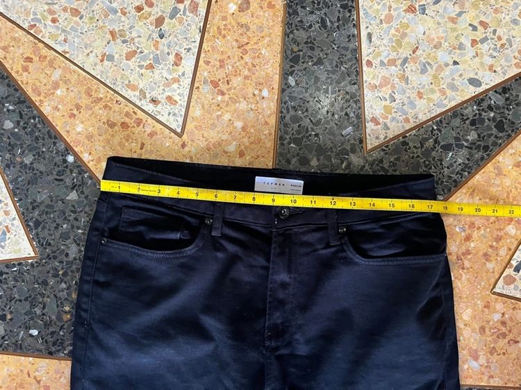🔻TOPMAN👖 -Super black เอว34-35 รูปที่ 6