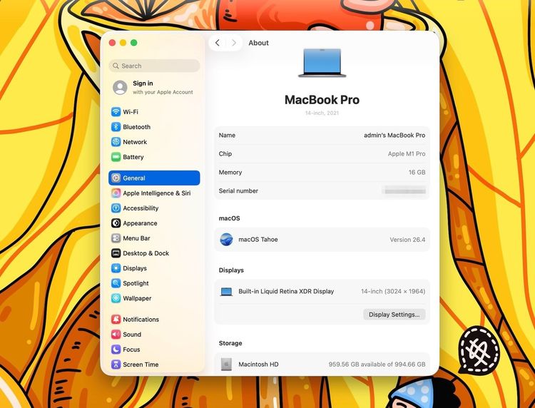 MacBook Pro 14-inch M1Pro Ram16GB SSD1TB SpaceGray  รูปที่ 12