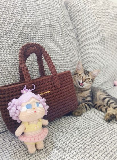 กระเป๋าถักงาน handmaed  รูปที่ 3