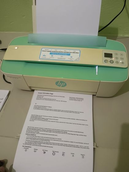 พริ้นเตอร์และสแกนเนอร์ เครื่องปริ้นHP DeskJet Ink Advantage 3776