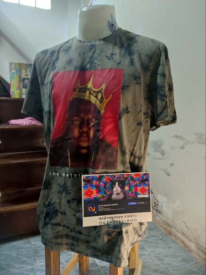 อื่นๆ EU 43 แขนสั้น เสื้อทีเชิ้ต อื่นๆ เสื้อยืด The Notorious B.I.G (King of NY)
