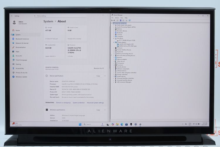 Alienware Area-51m R2 Core I9-10900K+RTX2080 SUPER Ram 64GB-512GB  รูปที่ 3