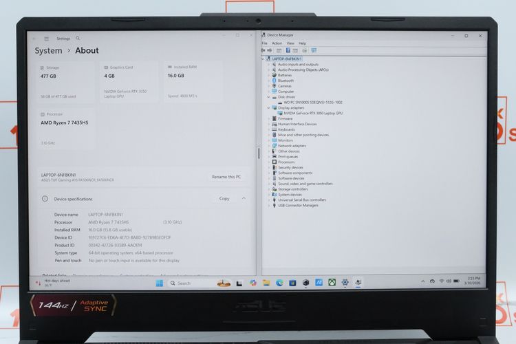 ASUS TUF GAMING A15 Ryzen 7 7435HS-RTX3050 RAM16-512GB - ID26030546 รูปที่ 3