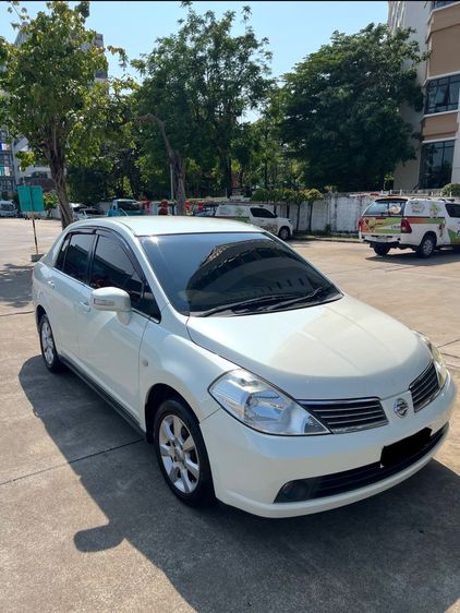 Nissan Tiida 2007 1.6 S Sedan เบนซิน ไม่ติดแก๊ส เกียร์อัตโนมัติ ขาว รูปที่ 3