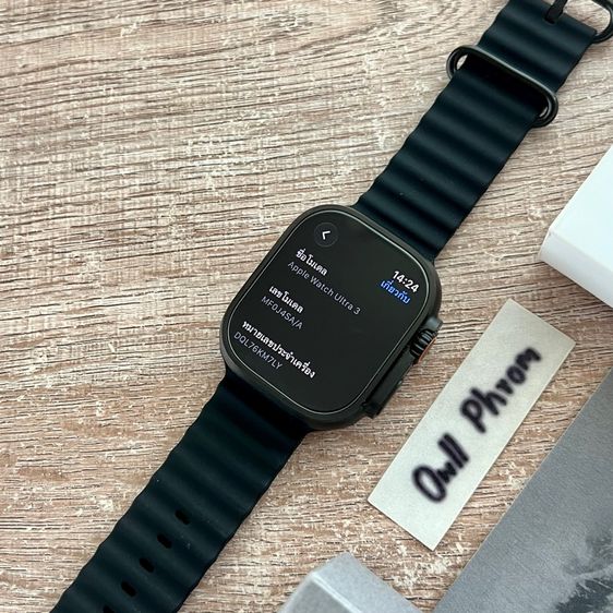 อายุ 1.5 เดือน Apple Watch Ultra 3 Black แบต 100 ประกันยาวๆ 10.5 เดือน ใส่ซิม ติดฟิล์มจอ สวยใสไม่มีรอย ซื้อ AppleCare ได้ รูปที่ 4