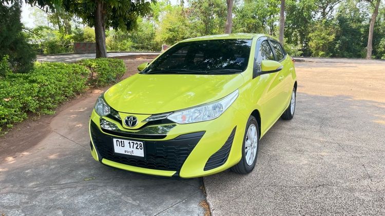 Toyota Yaris 2018 1.2 E Sedan เบนซิน ไม่ติดแก๊ส เกียร์อัตโนมัติ เขียว รูปที่ 3