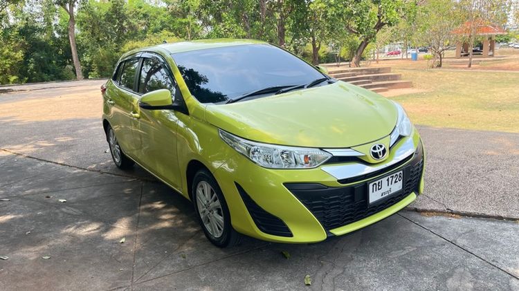 Toyota Yaris 2018 1.2 E Sedan เบนซิน ไม่ติดแก๊ส เกียร์อัตโนมัติ เขียว รูปที่ 2