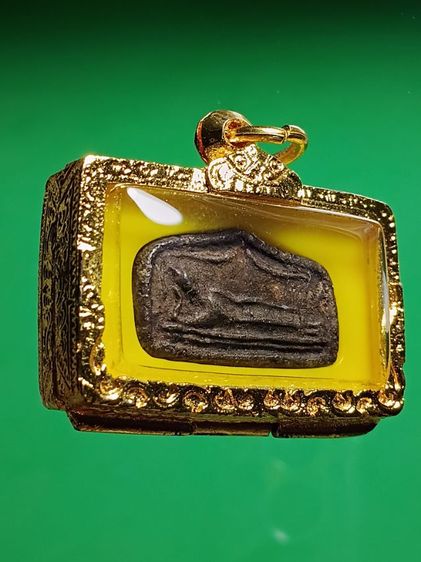 พระกรุวัดท่ายตลาด พิมพ์ไสยาสน์ สถาพสวยเก่าเดิมจากกรุ พิมพ์นี้พบน้อย รูปที่ 3