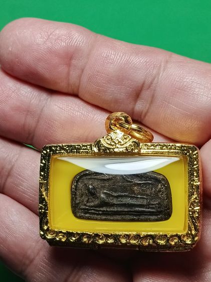 พระกรุวัดท่ายตลาด พิมพ์ไสยาสน์ สถาพสวยเก่าเดิมจากกรุ พิมพ์นี้พบน้อย รูปที่ 5