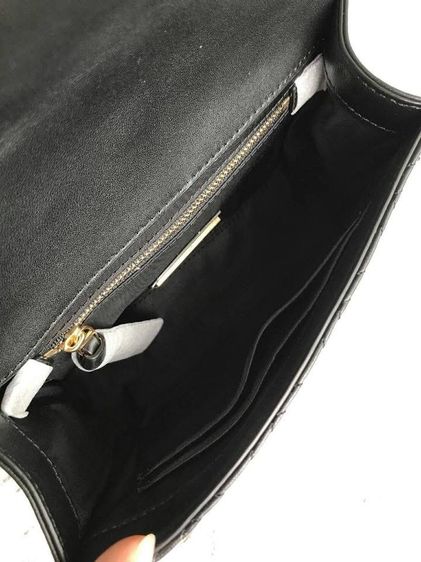 ผ่อนชำระ TORY BURCH Fleming Sheepskin Crossbody Bag Shoulder Bag Small Size Women's Black รูปที่ 4