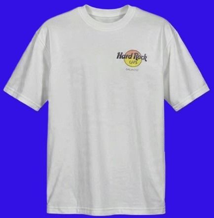 Vintage Hard Rock Cafe Orlando The Kingdom of Rock and Roll" (Heavy Tee) ช่วงปี 1990s 