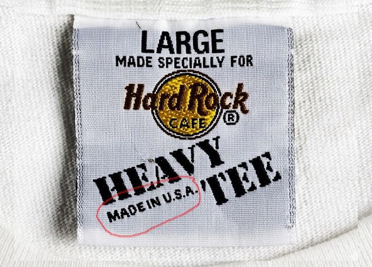 Vintage Hard Rock Cafe Orlando The Kingdom of Rock and Roll" (Heavy Tee) ช่วงปี 1990s  รูปที่ 2