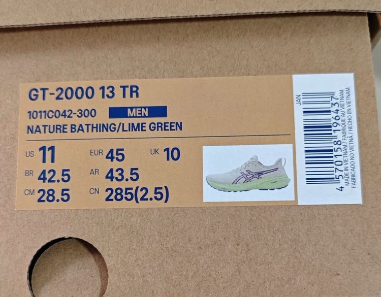  มือ1 Asics GT2000 13TR ของแท้พร้อมกล่อง รูปที่ 6