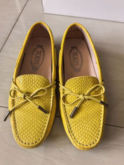 รองเท้าส้นแบน เหลือง หนังสังเคราะห์ UK 5.5 | EU 38 2/3 | US 7 Topshop รองเท้า TOD'S แท้