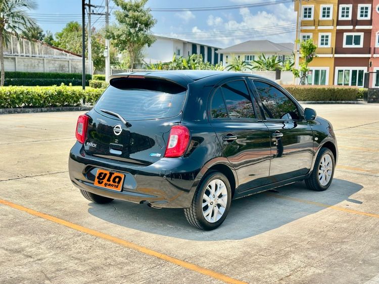 Nissan March 2015 1.2 EL Sedan เบนซิน ไม่ติดแก๊ส เกียร์อัตโนมัติ ดำ รูปที่ 4