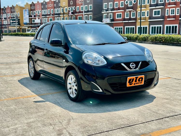 Nissan March 2015 1.2 EL Sedan เบนซิน ไม่ติดแก๊ส เกียร์อัตโนมัติ ดำ รูปที่ 3