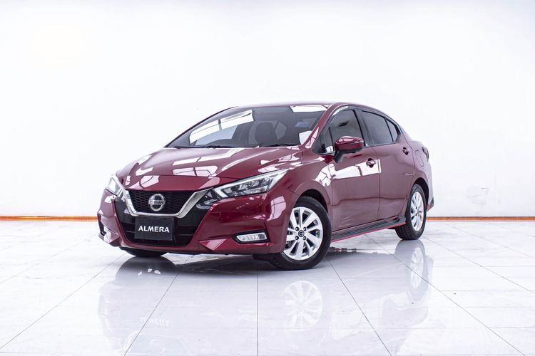 Nissan Almera 2020 1.0 VL Sedan เบนซิน ไม่ติดแก๊ส เกียร์อัตโนมัติ แดง