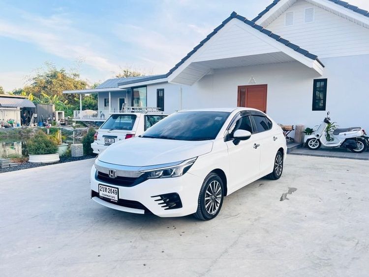 Honda City 2021 1.0 SV Sedan เบนซิน ไม่ติดแก๊ส เกียร์อัตโนมัติ ขาว