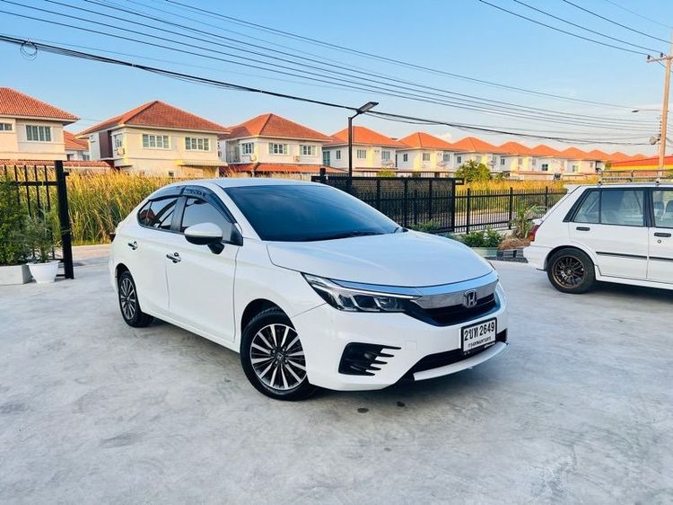 Honda City 2021 1.0 SV Sedan เบนซิน ไม่ติดแก๊ส เกียร์อัตโนมัติ ขาว รูปที่ 3