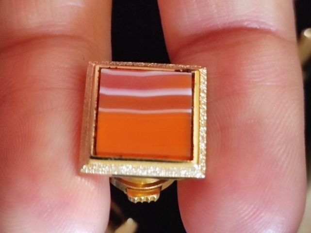 เซต  Cufflinks Trevi รุ่น "For Executive" Tie Tack with Chain พร้อมกล่อง รูปที่ 2