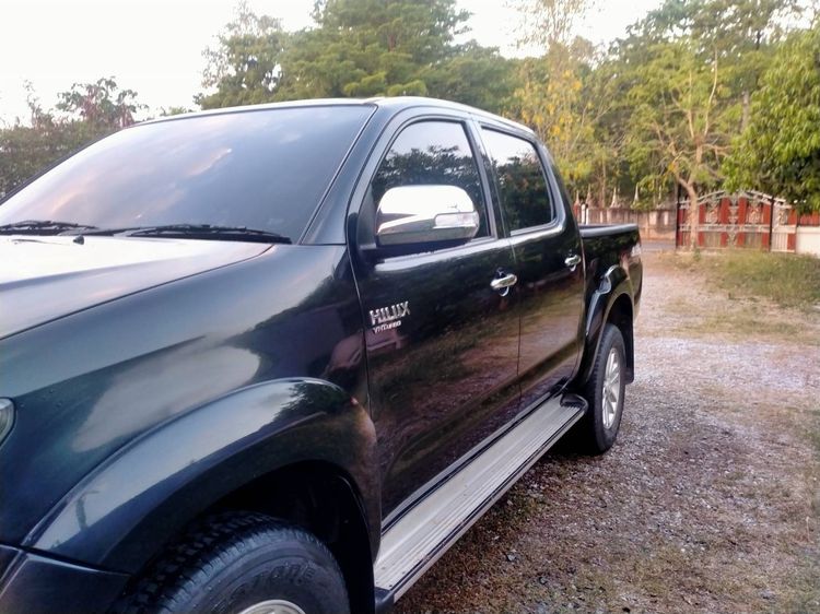 Toyota Hilux Vigo Champ 2013 Smart Cab 2.5 E VNT Prerunner Pickup ดีเซล ไม่ติดแก๊ส เกียร์อัตโนมัติ ดำ รูปที่ 2