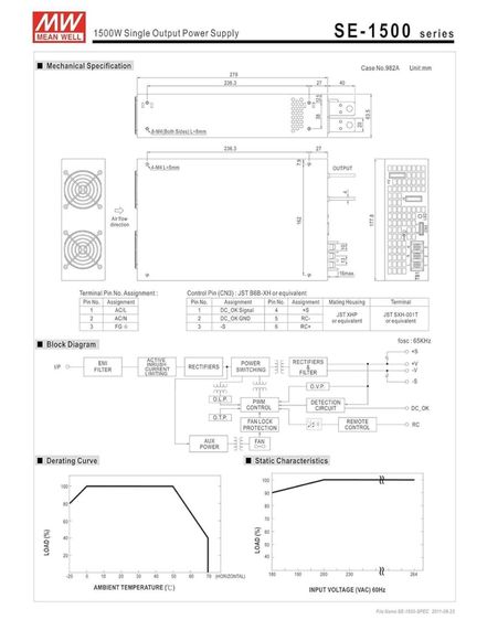 Mean Well SE-1500-12 รูปที่ 3