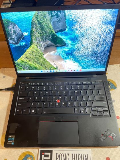 Lenovo วินโดว์ 16 กิกะไบต์ USB ไม่ใช่ ThinkPad X1 Carbon Gen 9 Intel i5-1145G7 vPro SSD 256 RAM 16 จอ 14" WUXGA มีสแกนนิ้ว แบตใหม่