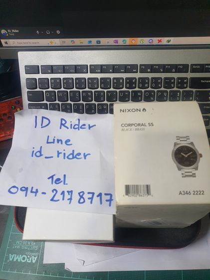 Nixon corporal ss black สภาพสวย ของครบ กล่อง และ ข้อสาย  ของอยู่สุทธิสาร ส่งต่อ 2,500 บาท สนใจทัก inbox หรือ 094-217-8717 อิฐ รูปที่ 5