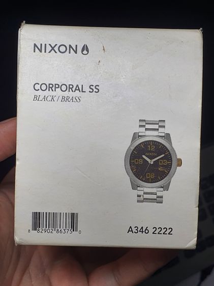 Nixon corporal ss black สภาพสวย ของครบ กล่อง และ ข้อสาย  ของอยู่สุทธิสาร ส่งต่อ 2,500 บาท สนใจทัก inbox หรือ 094-217-8717 อิฐ รูปที่ 4