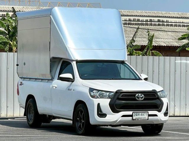 Toyota Hilux Revo 2021 2.4 Entry Pickup ดีเซล ไม่ติดแก๊ส เกียร์ธรรมดา ขาว รูปที่ 2